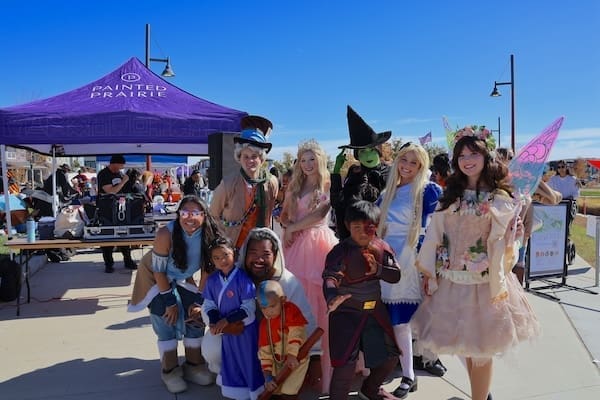 Family activities at Prairie Harvest Fest, Painted Prairie's annual fall festival in Aurora, Colorado